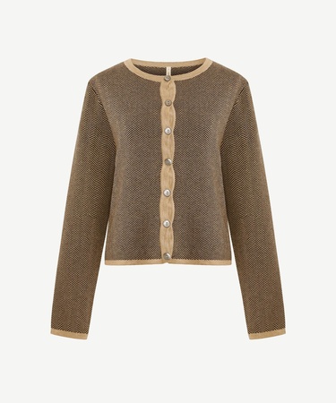  YARGICI Regular Bisiklet Yaka Uzun Kol Hırka