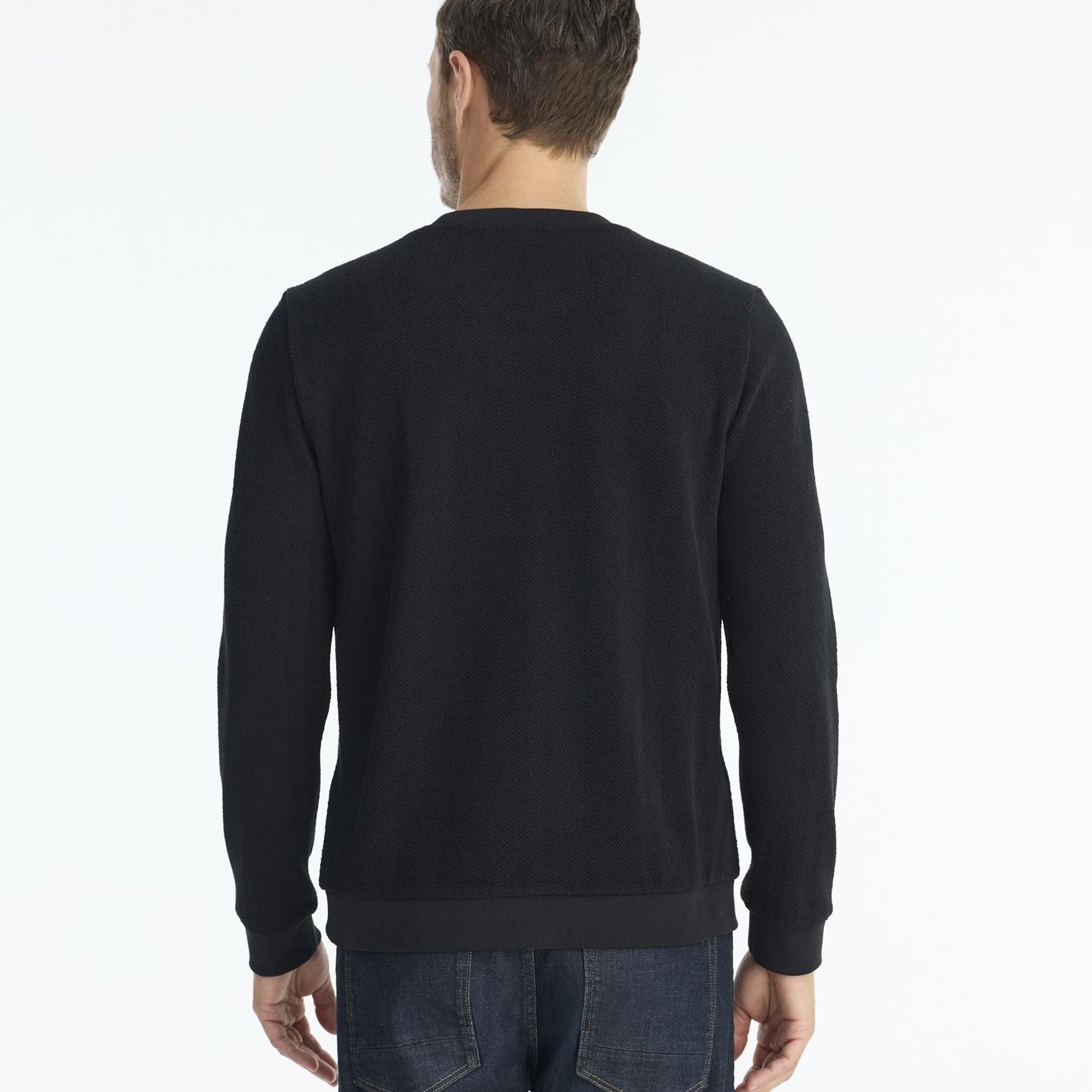 Regular Bisiklet Yaka Uzun Kol Sweatshirt