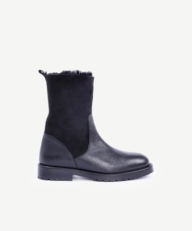  YARGICI İçi Kürklü Deri Uzun Bot