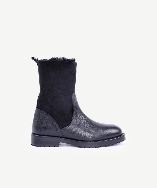  YARGICI İçi Kürklü Deri Uzun Bot