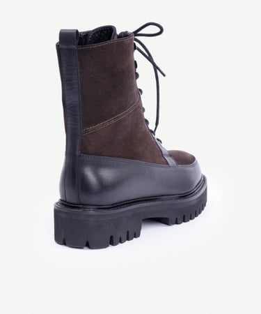  YARGICI Kalın Tabanlı Deri Bağcıklı Postal Bot