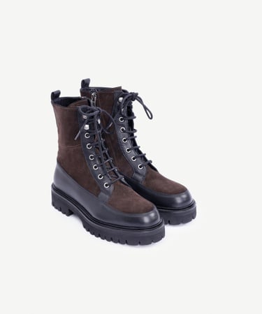  YARGICI Kalın Tabanlı Deri Bağcıklı Postal Bot