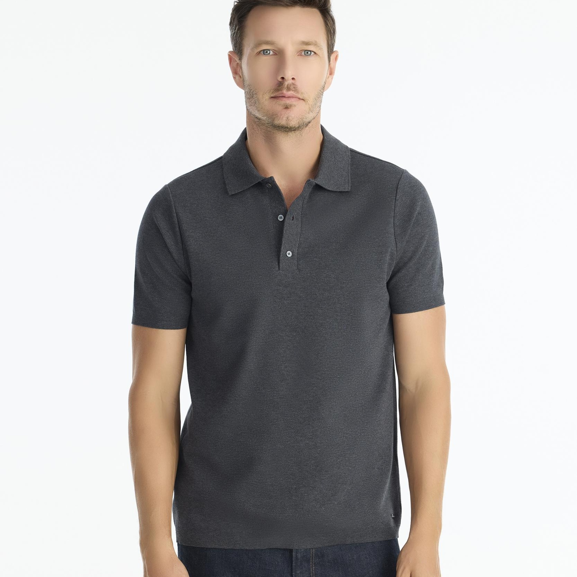 YARGICI Regular Gömlek Yaka Kısa Kol Kazak