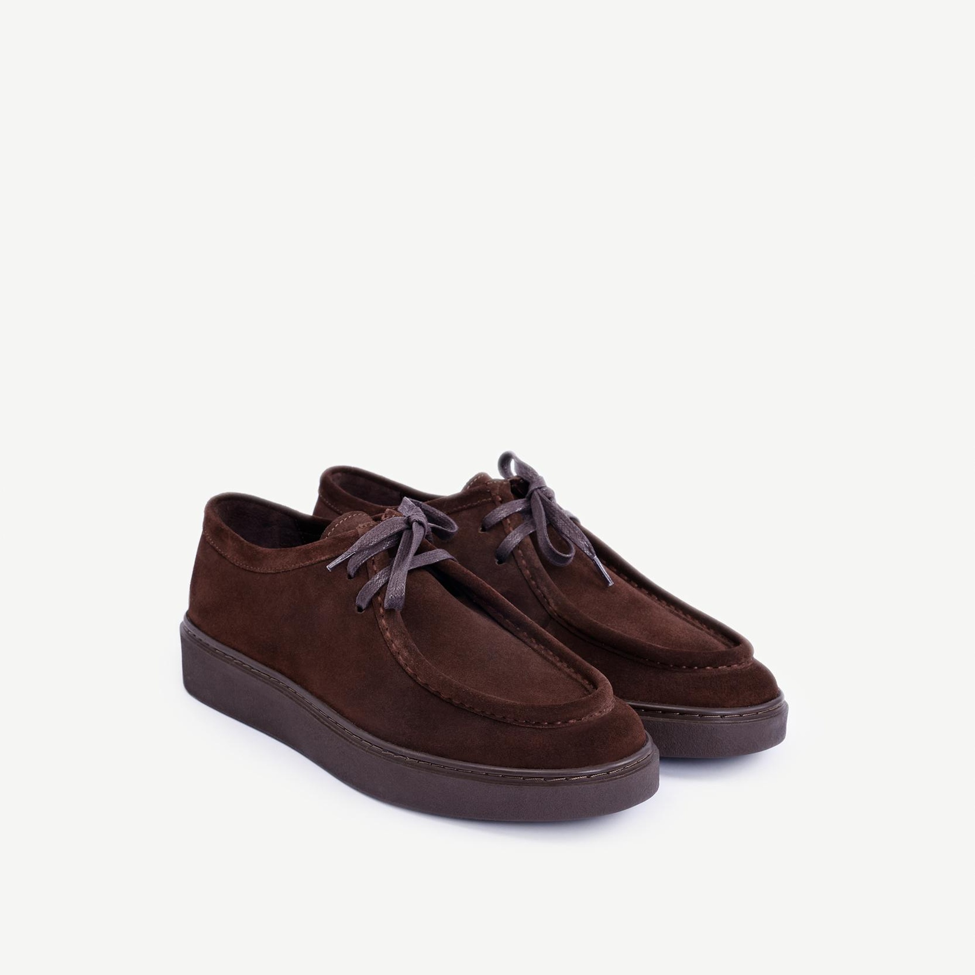 YARGICI Bağcıklı Deri Düz Ayakkabı