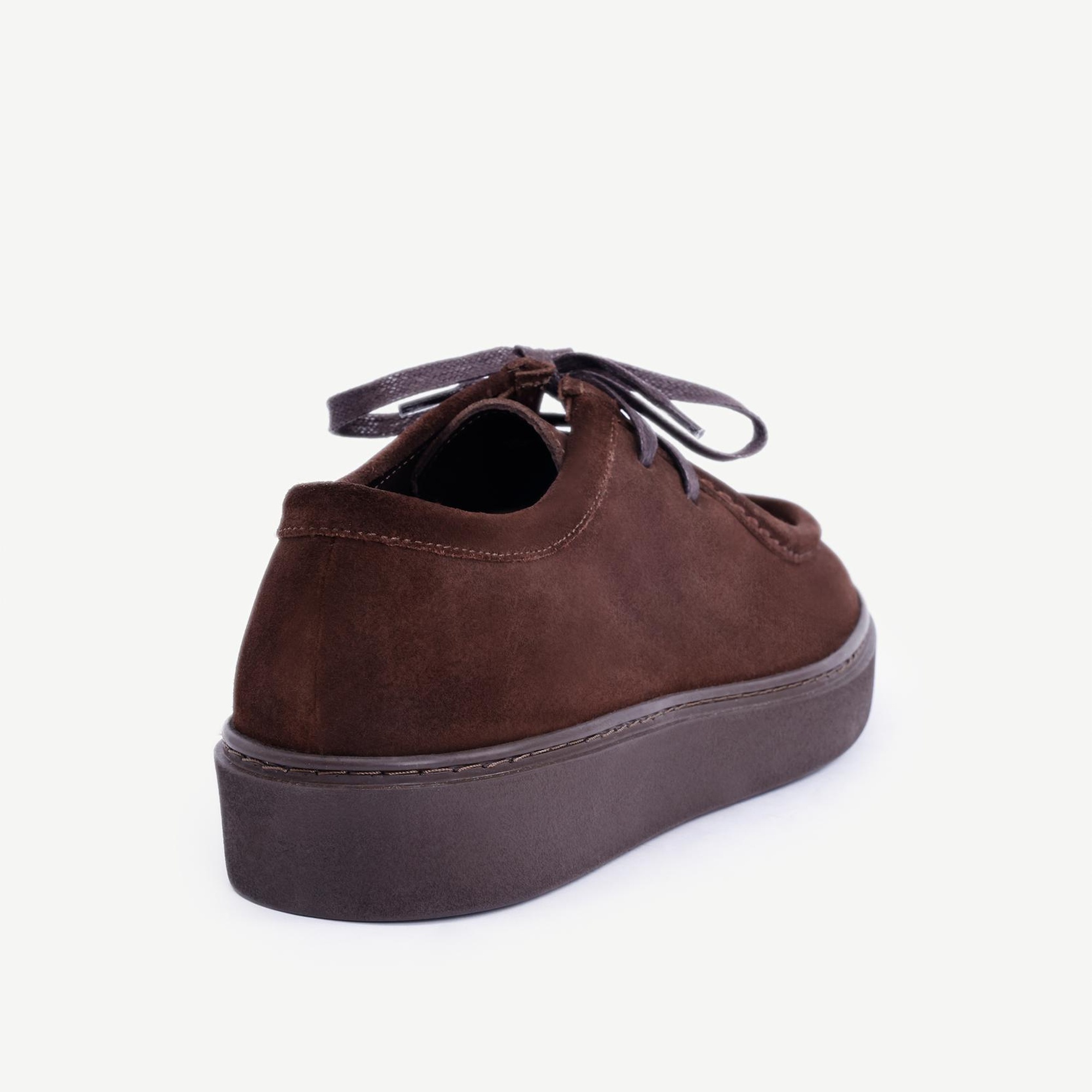 YARGICI Bağcıklı Deri Düz Ayakkabı