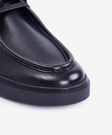  YARGICI Bağcıklı Deri Düz Ayakkabı