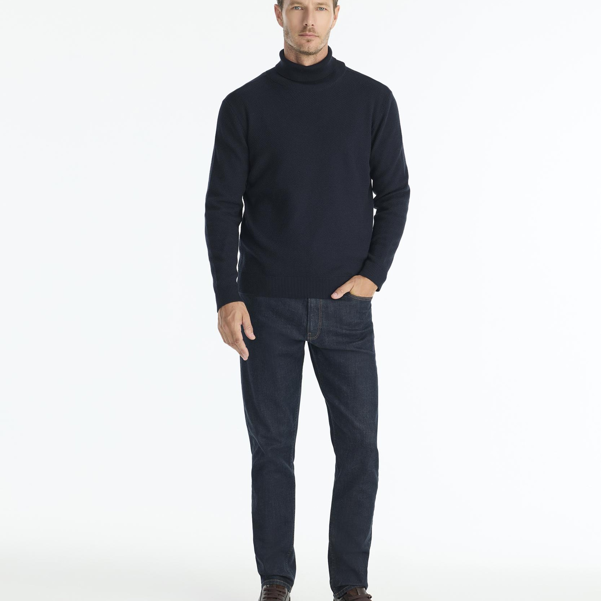 YARGICI Regular Balıkçı Yaka Uzun Kol Kazak