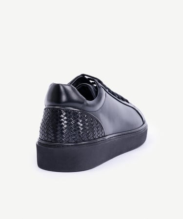  YARGICI Arkası Örgülü Deri Spor Ayakkabı