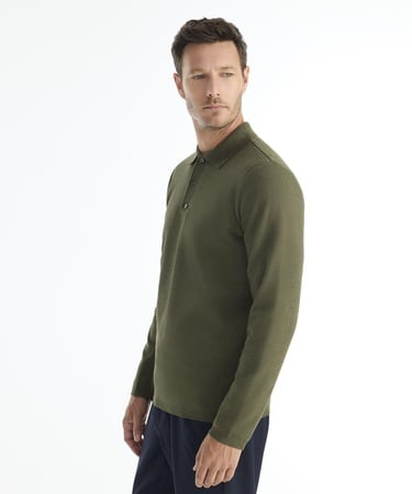  Regular Gömlek Yaka Uzun Kol Kazak