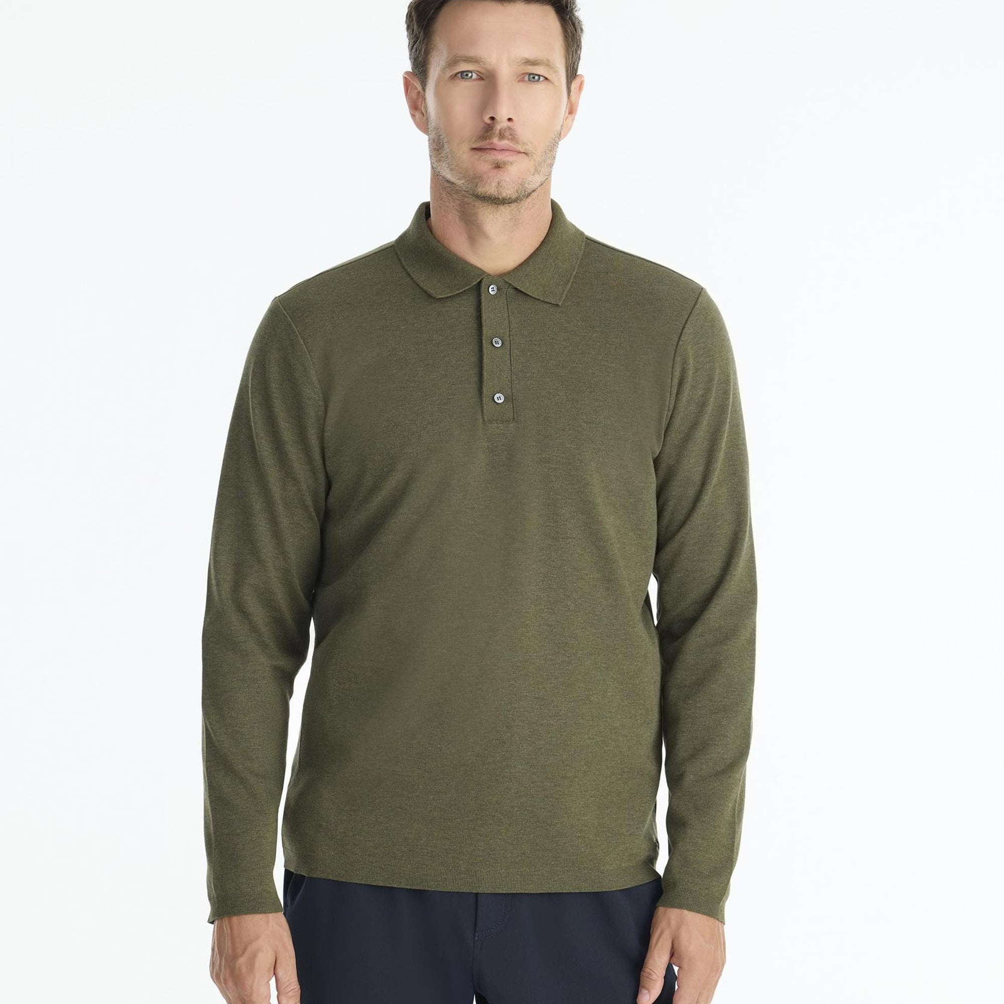 Regular Gömlek Yaka Uzun Kol Kazak