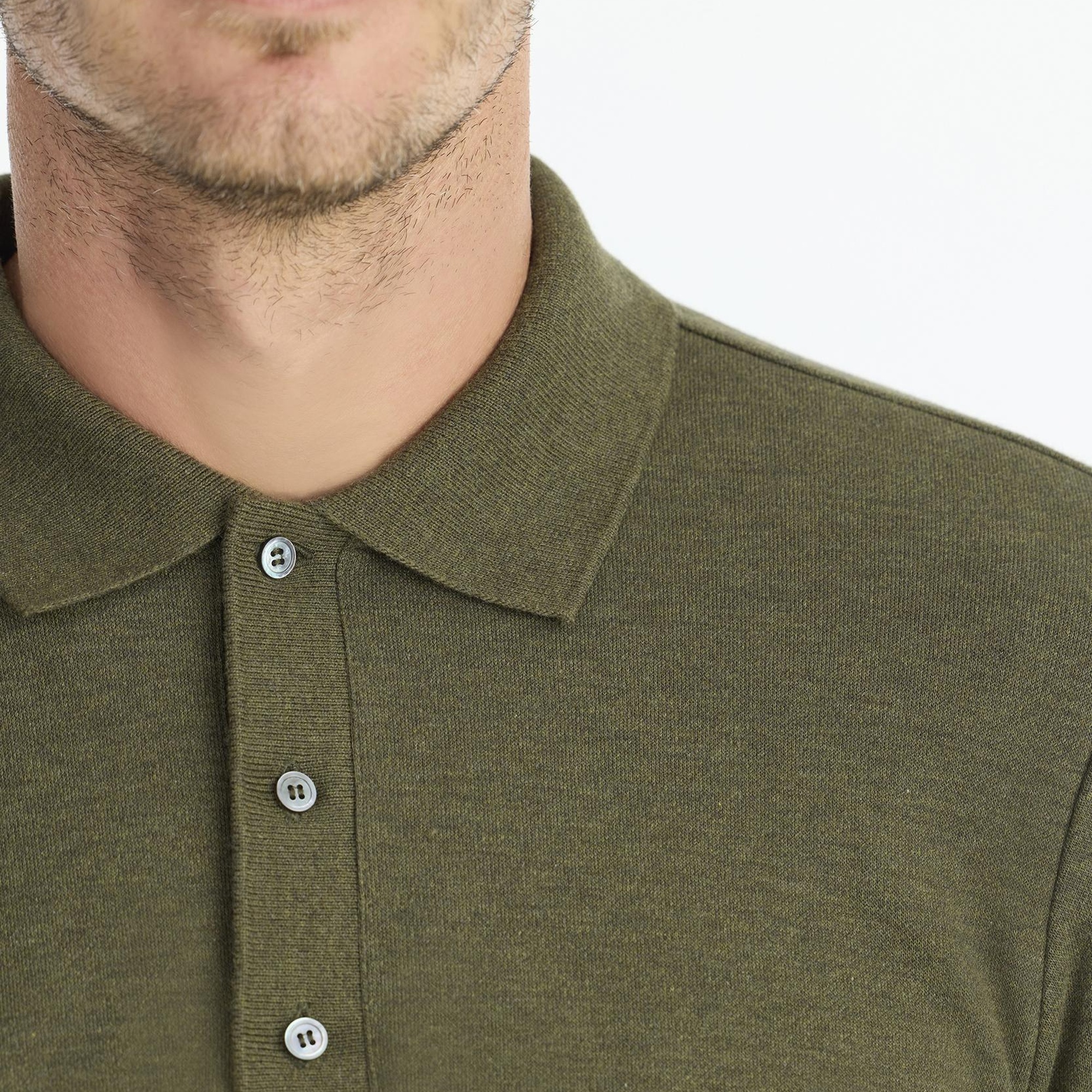 Regular Gömlek Yaka Uzun Kol Kazak