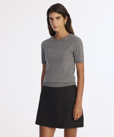  YARGICI Regular Bisiklet Yaka Kısa Kol Kazak