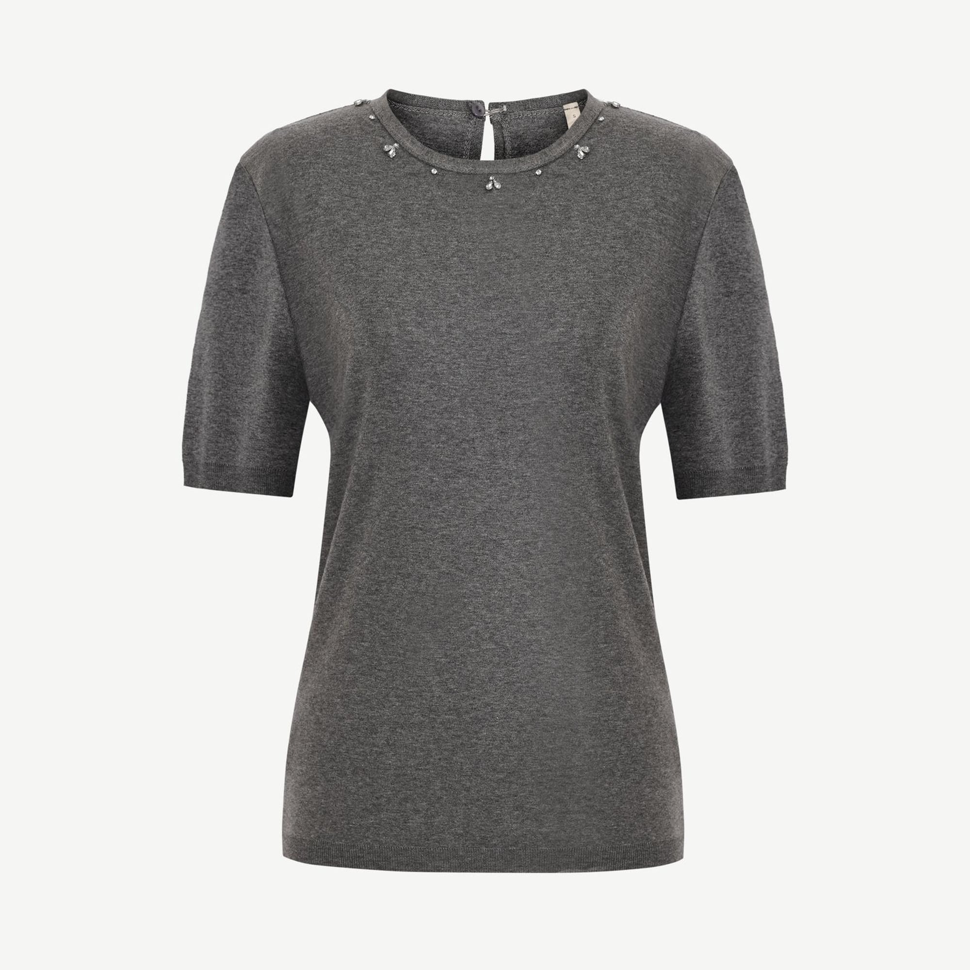 YARGICI Regular Bisiklet Yaka Kısa Kol Kazak