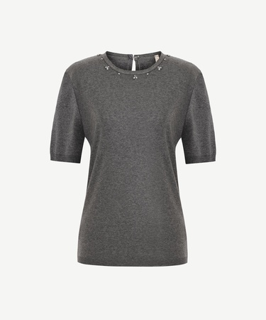  YARGICI Regular Bisiklet Yaka Kısa Kol Kazak