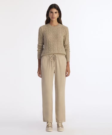  YARGICI Beli Lastikli Rahat Kesim Pantolon