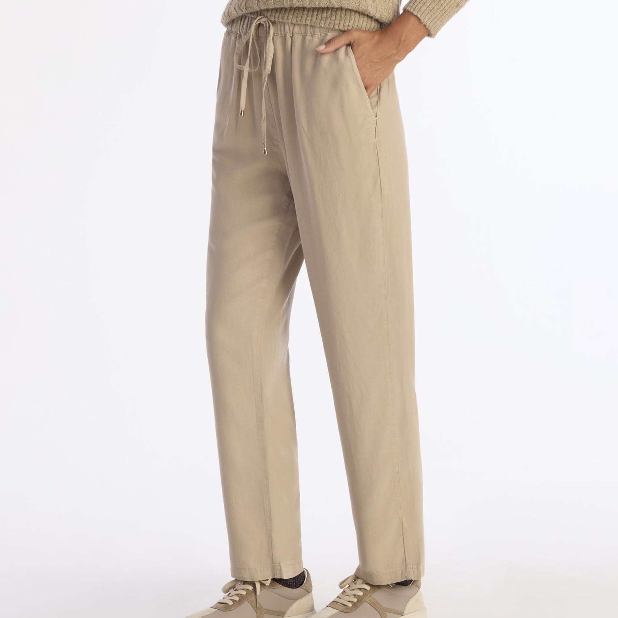 YARGICI Beli Lastikli Rahat Kesim Pantolon