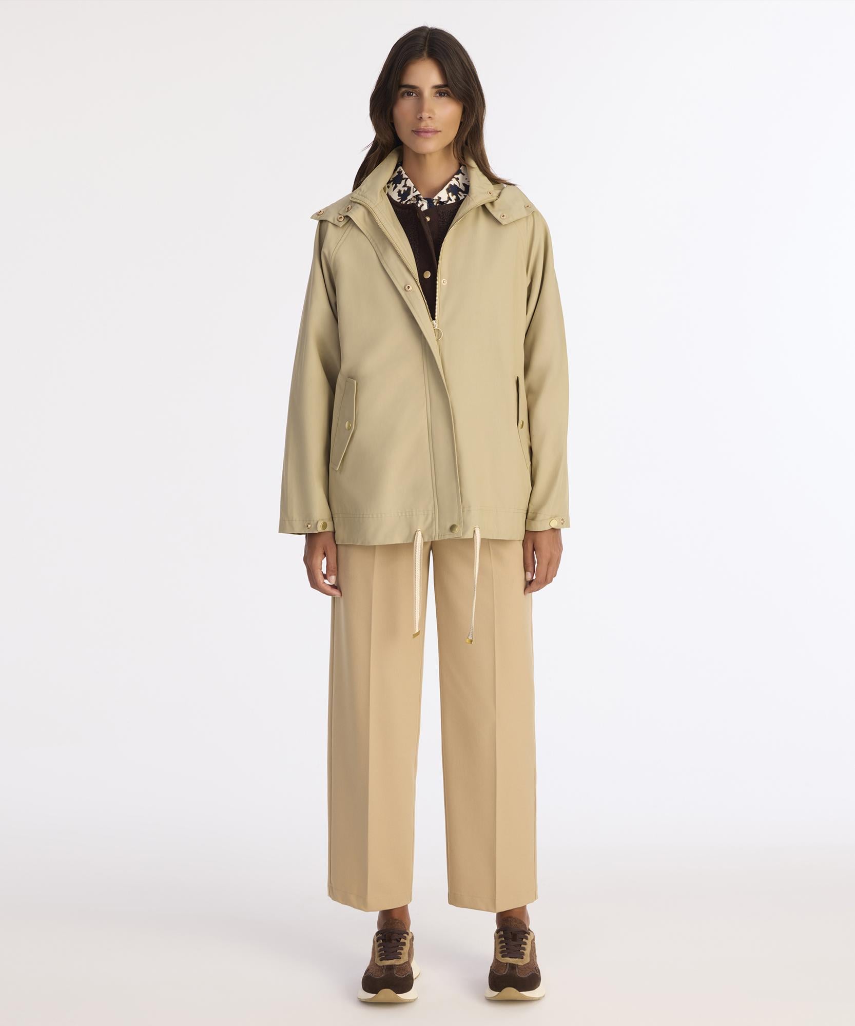  YARGICI Loose Kapüşonlu Yaka Uzun Kol Yağmurluk