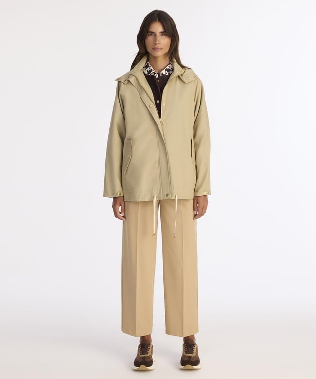  YARGICI Loose Kapüşonlu Yaka Uzun Kol Yağmurluk