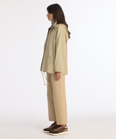  YARGICI Loose Kapüşonlu Yaka Uzun Kol Yağmurluk