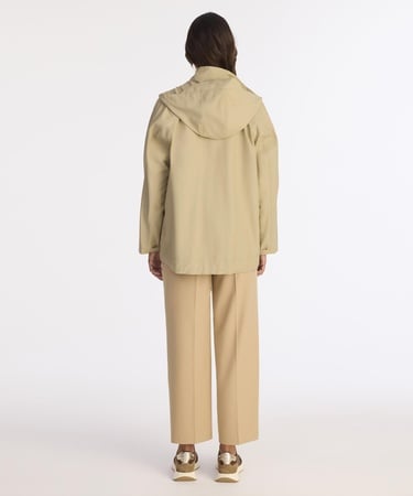  YARGICI Loose Kapüşonlu Yaka Uzun Kol Yağmurluk