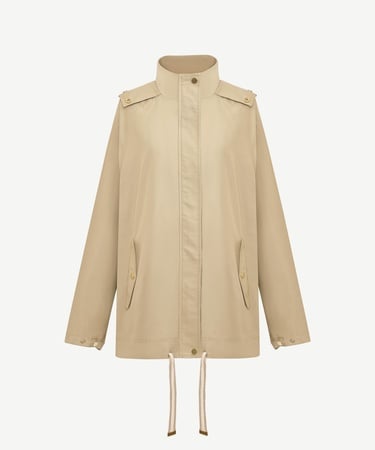  YARGICI Loose Kapüşonlu Yaka Uzun Kol Yağmurluk