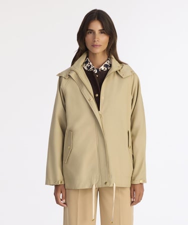  YARGICI Loose Kapüşonlu Yaka Uzun Kol Yağmurluk