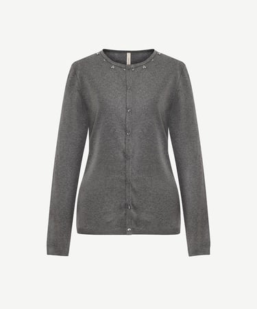  YARGICI Regular Bisiklet Yaka Uzun Kol Hırka