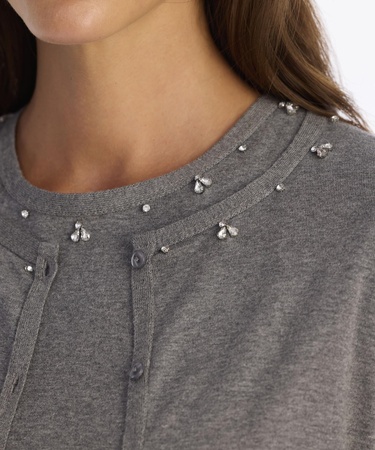  YARGICI Regular Bisiklet Yaka Uzun Kol Hırka