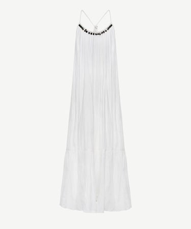  YARGICI Askılı Maxi Elbise