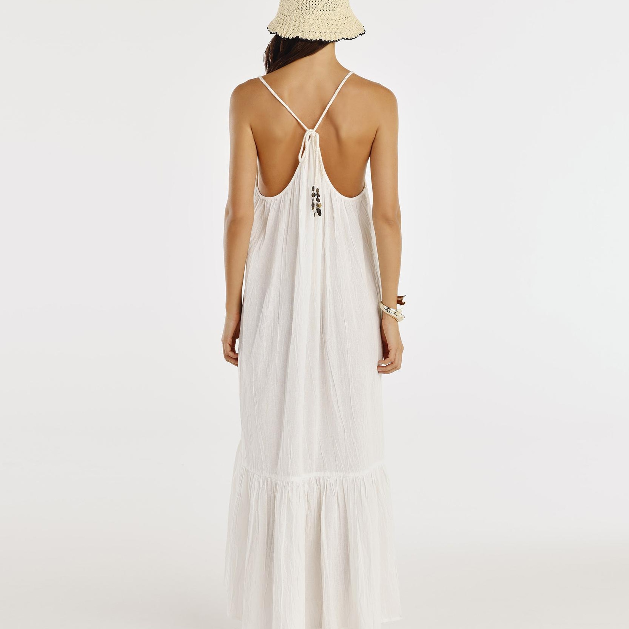 YARGICI Askılı Maxi Elbise