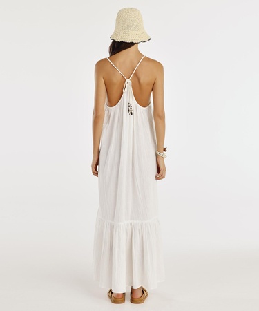  YARGICI Askılı Maxi Elbise