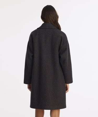  YARGICI Geniş Ceket Yaka Uzun Kol Palto