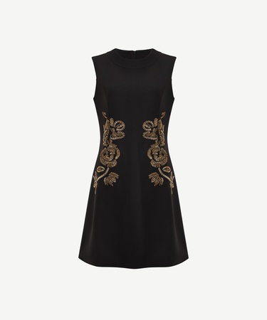  YARGICI Dar Bisiklet Yaka Kolsuz Elbise