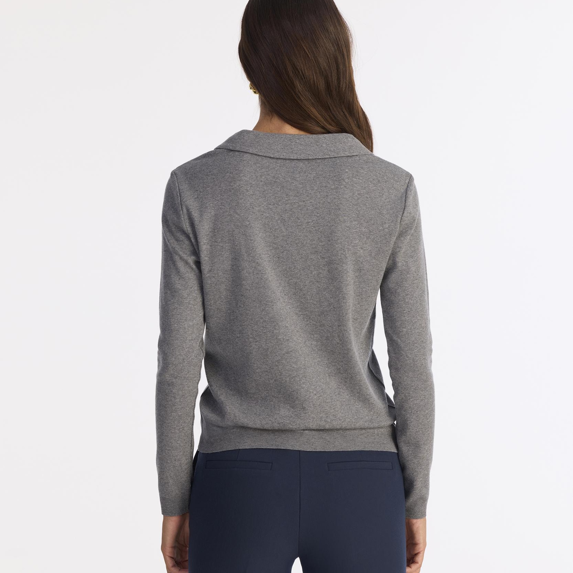 YARGICI Yaka Detaylı Uzun Kollu Hırka