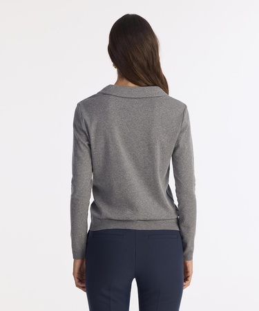  YARGICI Yaka Detaylı Uzun Kollu Hırka