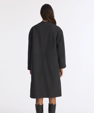  YARGICI Geniş Şal Yaka Uzun Kol Palto