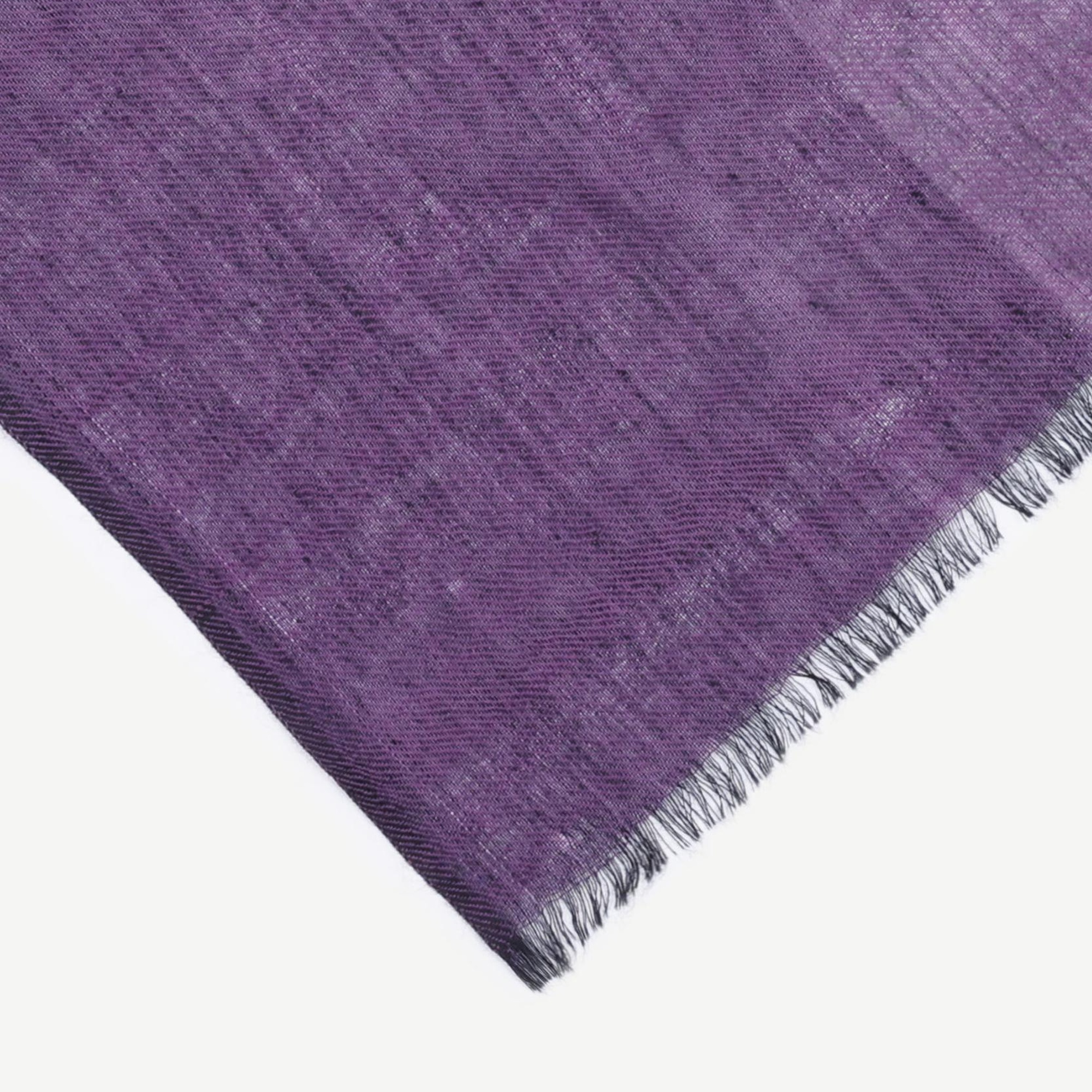 YARGICI Renk Bloklu Yün Şal