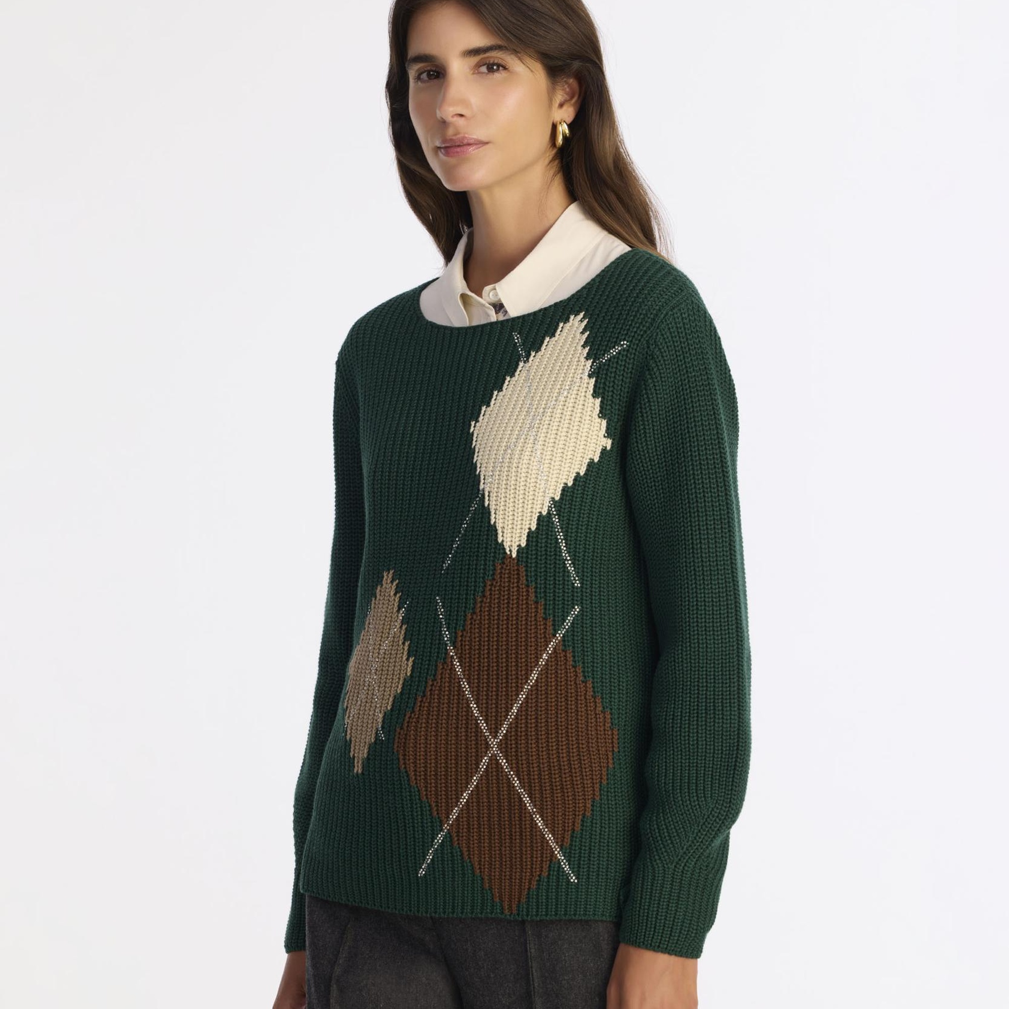 YARGICI Regular Kayık Yaka Uzun Kol Kazak