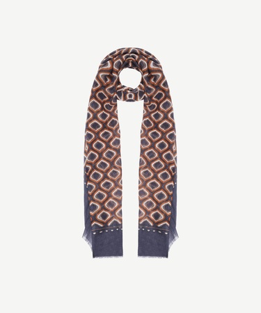  YARGICI Geometrik Desenli Yün Şal