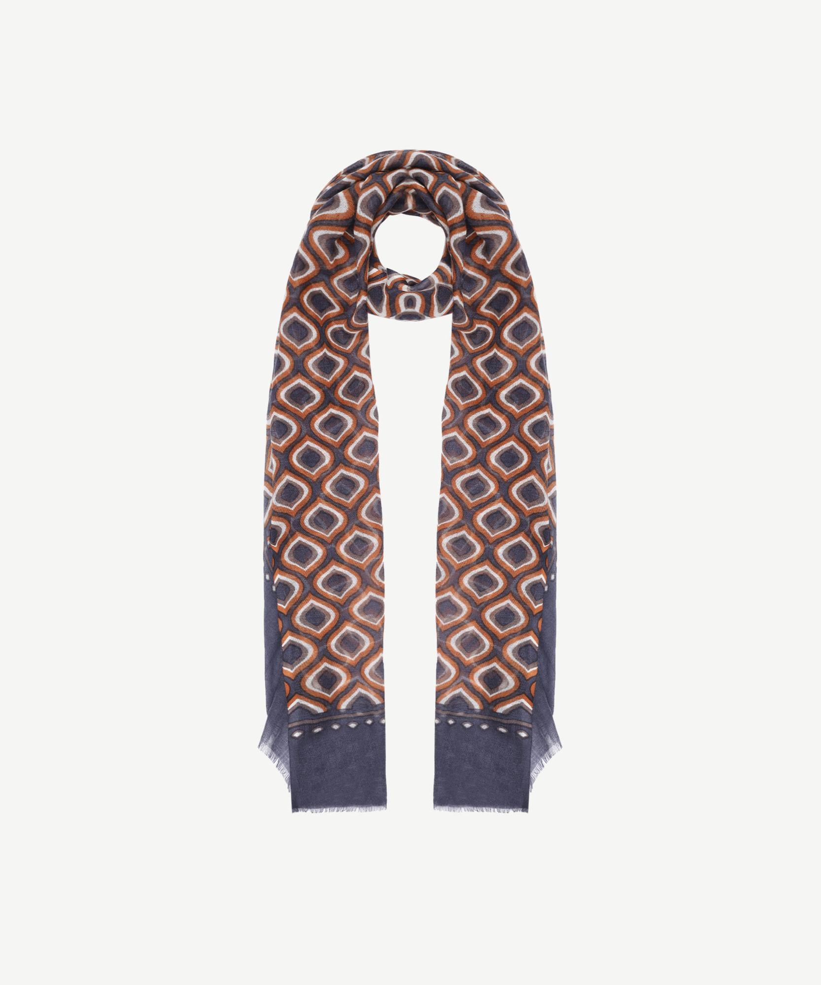  YARGICI Geometrik Desenli Yün Şal