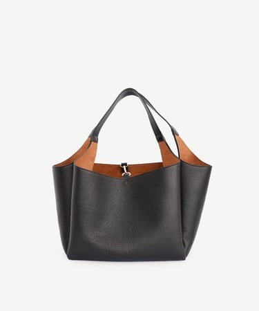  YARGICI Alcantara Astarlı Deri Omuz Çantası