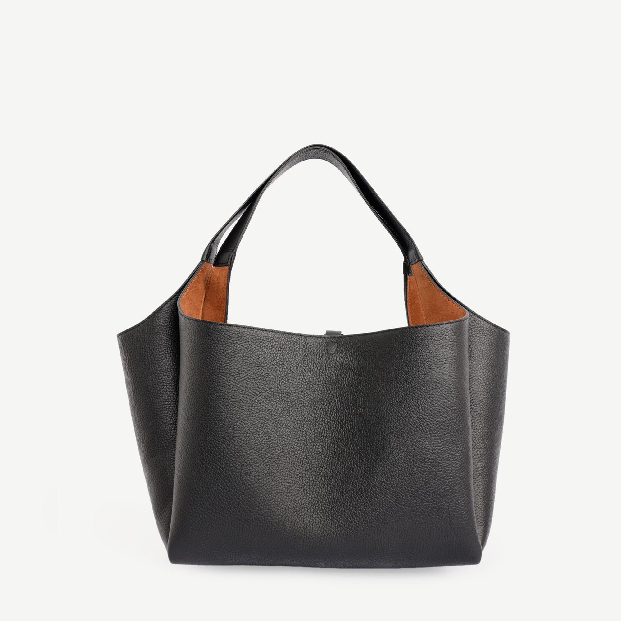 YARGICI Alcantara Astarlı Deri Omuz Çantası