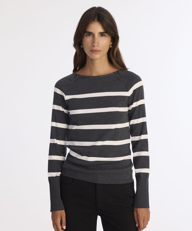  YARGICI Regular Kayık Yaka Uzun Kol Kazak