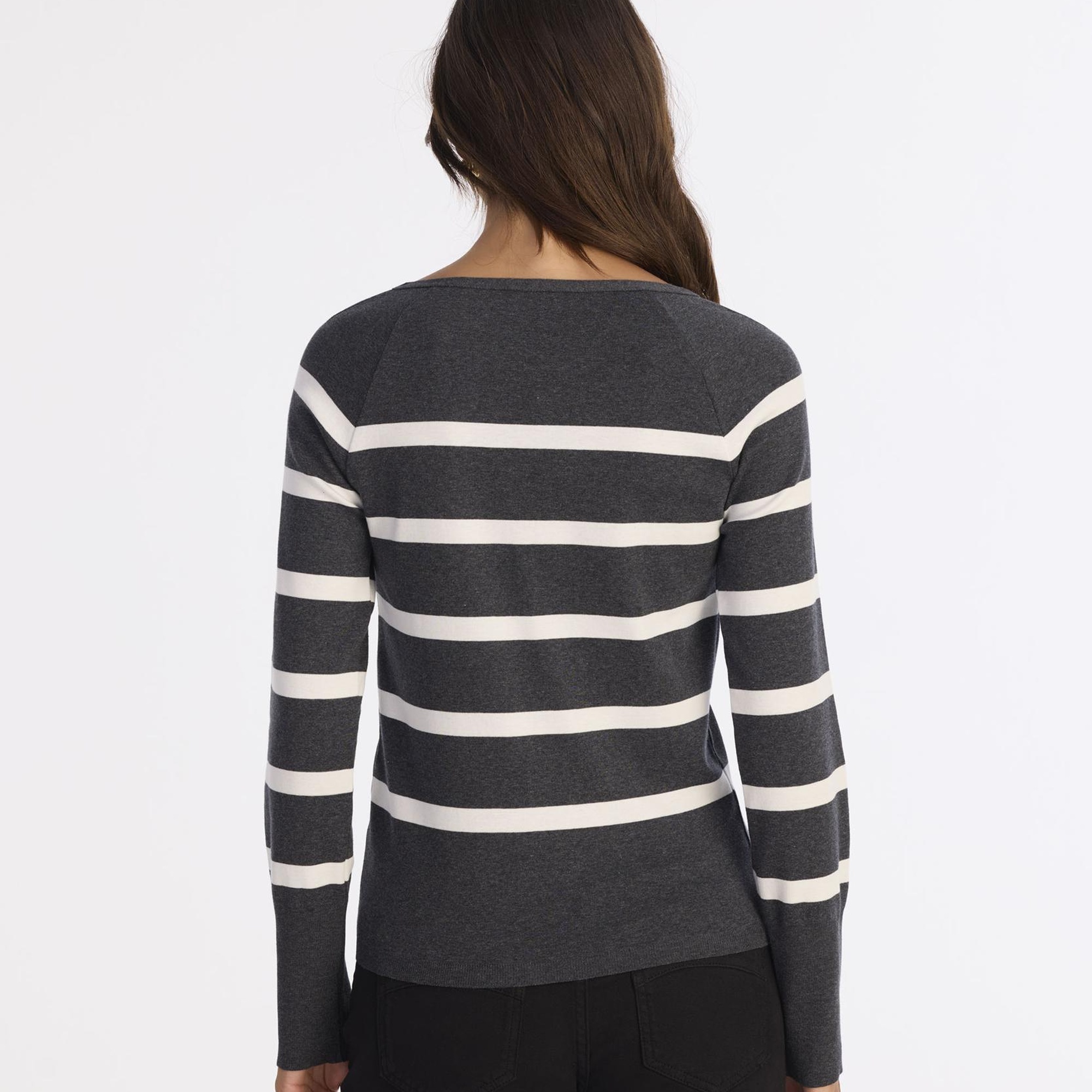 YARGICI Regular Kayık Yaka Uzun Kol Kazak