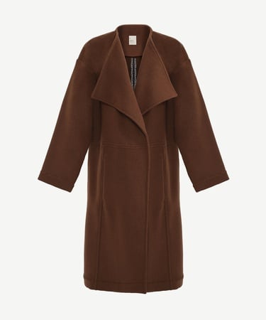  YARGICI Geniş Şal Yaka Uzun Kol Palto