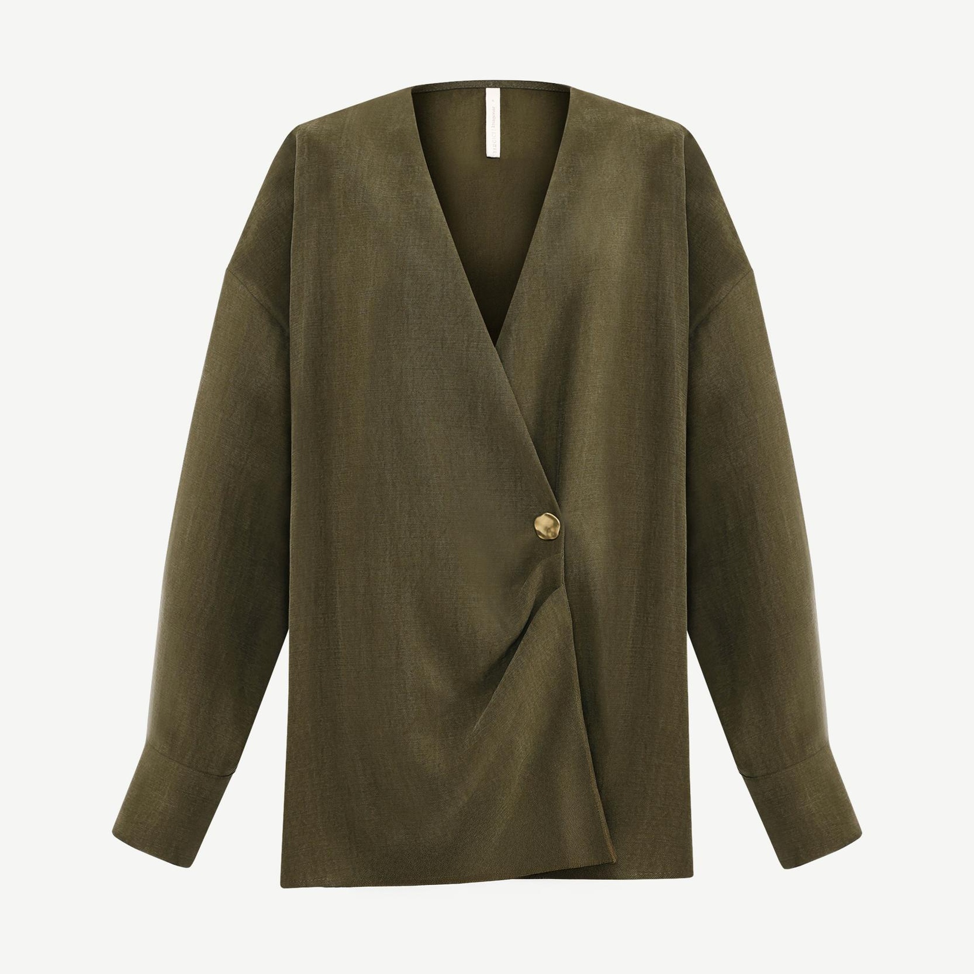 YARGICI Geniş Gömlek Yaka Uzun Kol Gömlek