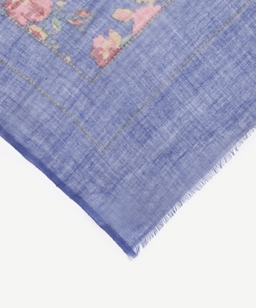  YARGICI Çiçek Desenli Yün Şal