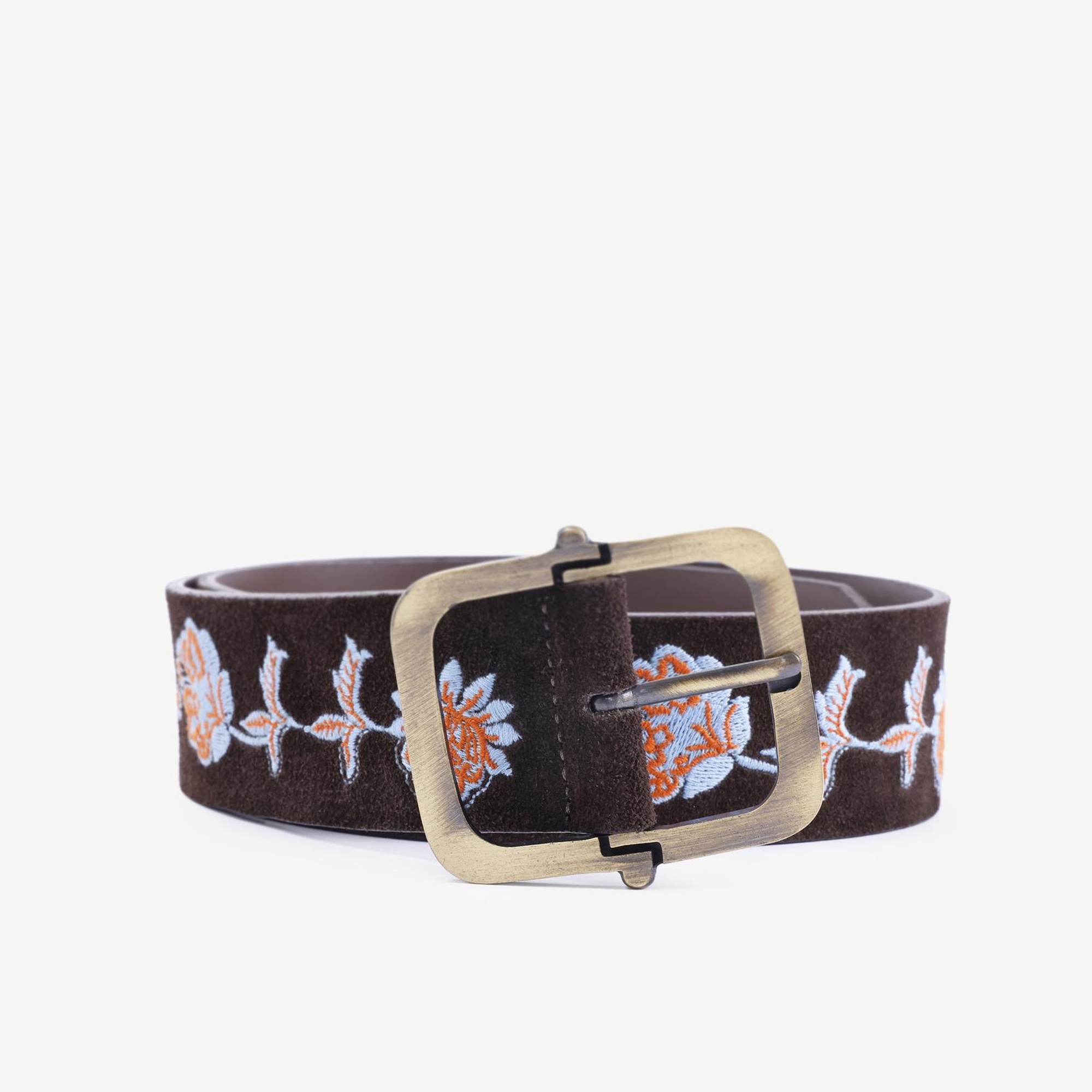 YARGICI Desen İşlemeli Deri Bel Kemeri