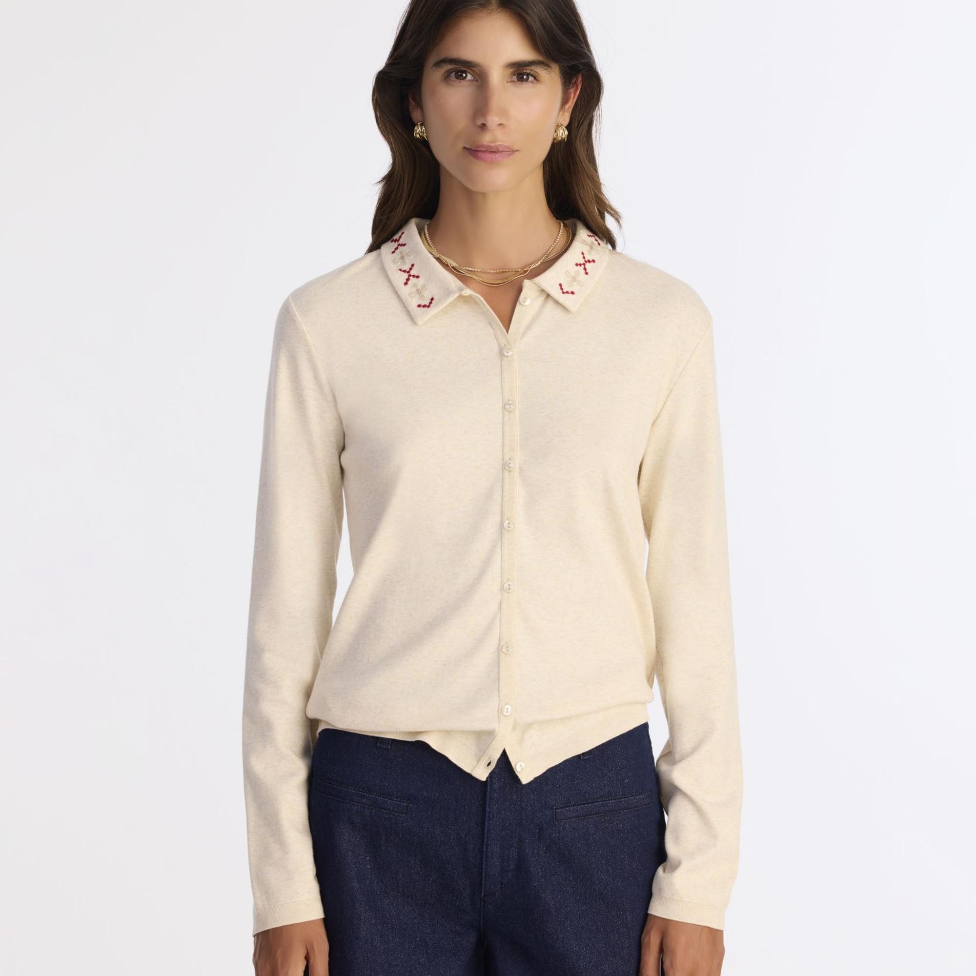 YARGICI Regular Gömlek Yaka Uzun Kol Hırka