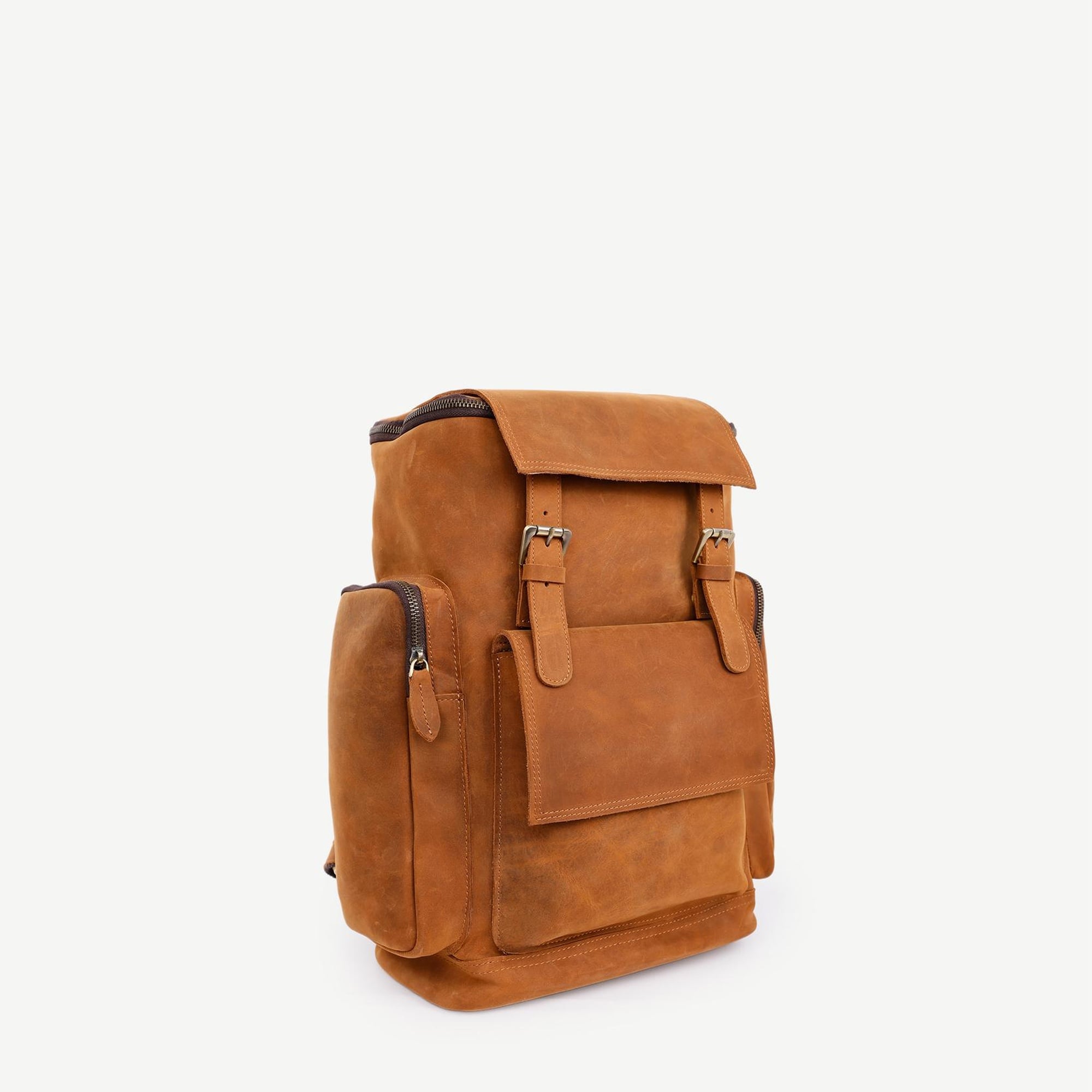 YARGICI Çok Bölmeli Deri Sırt Çantası